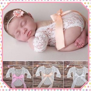 👼🏼New👼🏼”Lace/Satin & Headband”👼🏼
